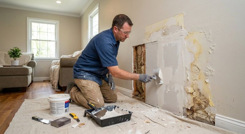 Garage Drywall Repair in Alpharetta, GA