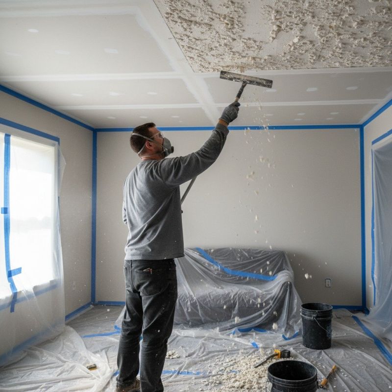 Knockdown Ceiling Removal in Waco, TX